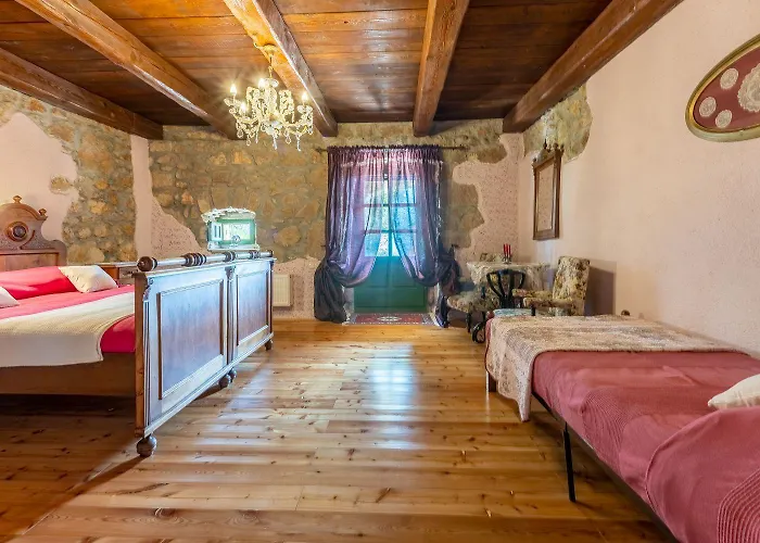 Hundefreundliche Mit Meerblick, Privatpool, Mediterranem Garten Grižane