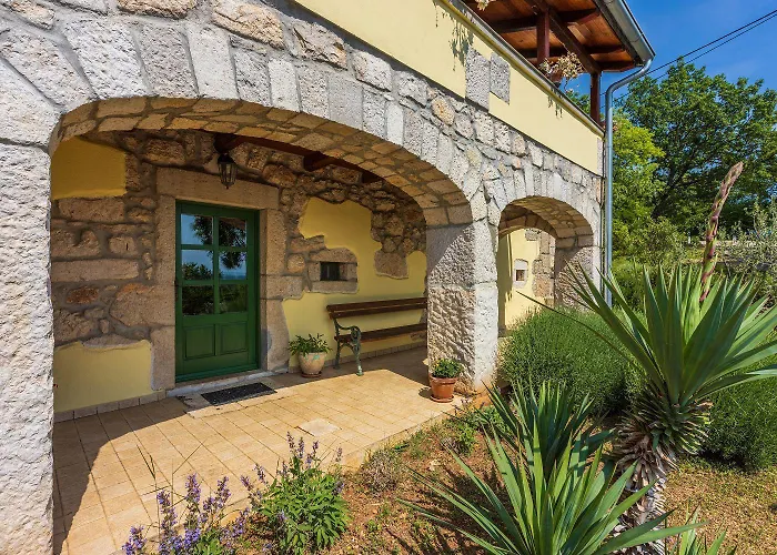Hundefreundliche Mit Meerblick, Privatpool, Mediterranem Garten Vakantiehuis Grižane